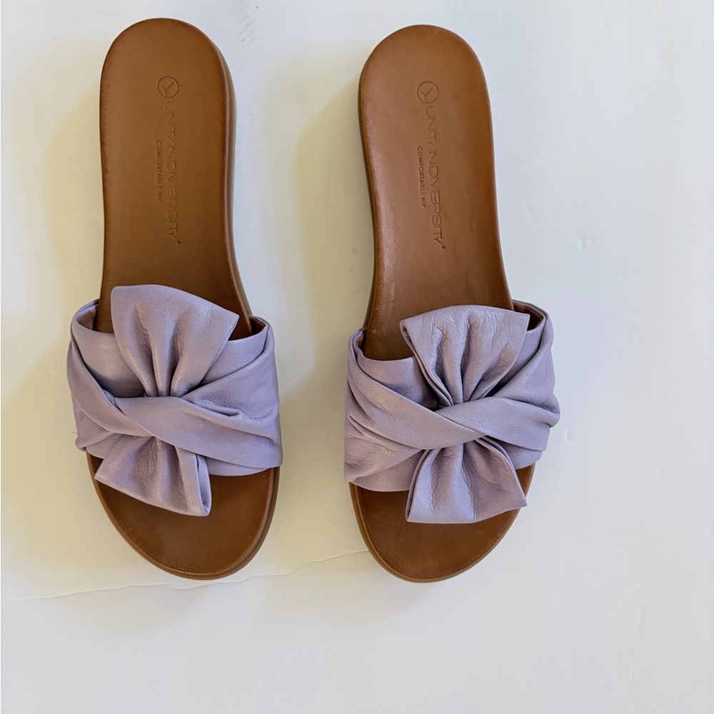 Women's Lavender Slide Sandals